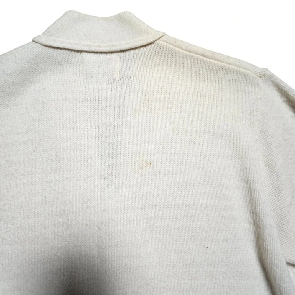 Vintage East-Tenn Orlon Acrylic Cardigan Sweater Mens S Button Up Grandpacore‎